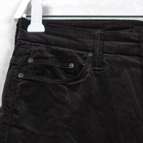 MOTHER‎ High Waisted Looker Ankle Velvet Jeans Soft Skills Black Sz 26 - Picture 5 of 11